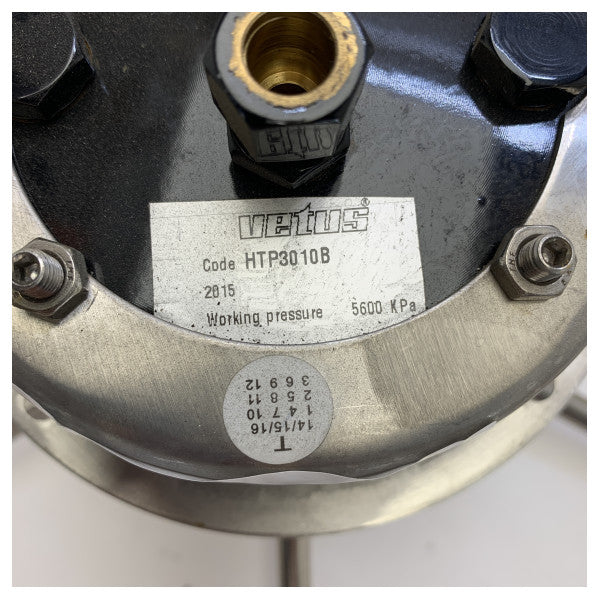 Bomba de dirección hidráulica Vetus HTP3010B con volante de caoba