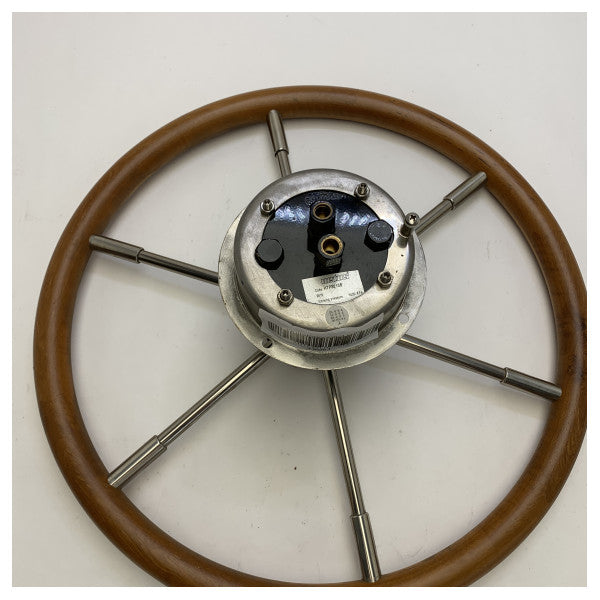 Bomba de dirección hidráulica Vetus HTP3010B con volante de caoba