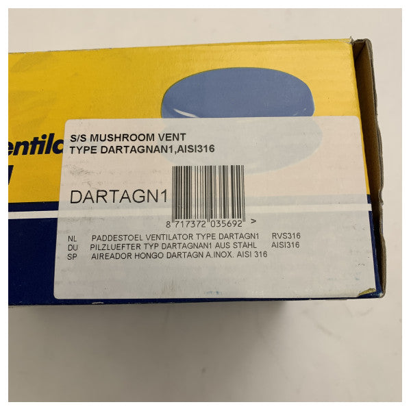 Vetus DARTAGN1 Ventilator od nehrđajućeg čelika tip gljiva D185 mm