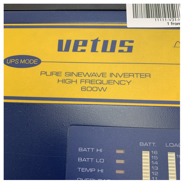 Vetus IV060012 12V 600W 正弦波インバーター 230V