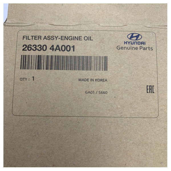 Оригінальний масляний фільтр Hyundai 26330-4A001