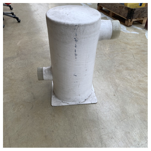 Halyard Dual Chamber Auspuffmotor Schalldämpfer grp weiß 127 - 152mm - H001489