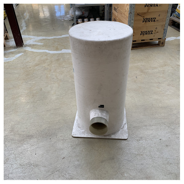 Halyard Dual Chamber Auspuffmotor Schalldämpfer grp weiß 127 - 152mm - H001489