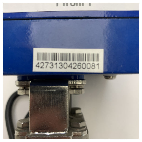 Vetus MV12A1 motorisierte Kugelhahn 12V IP67 marinegeeignet mit manueller Übersteuerung 1/2 Zoll