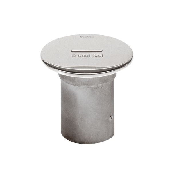 Tappo di riempimento carburante in acciaio inox Vetus 51mm per barche a diesel - Piastra da ponte marino impermeabile - CAPF51S