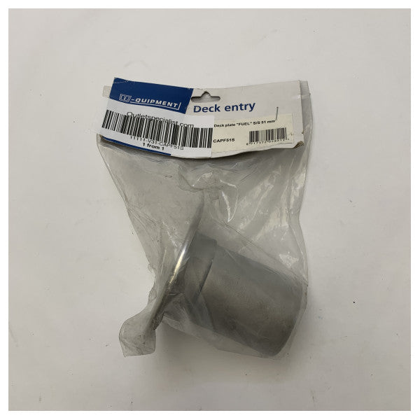 Tappo di riempimento carburante in acciaio inox Vetus 51mm per barche a diesel - Piastra da ponte marino impermeabile - CAPF51S