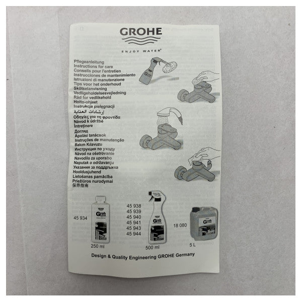 Grohe 29702000CR Корпус на смесител Chrome с един лост - трайно, устойчиво на корозия решение за контрол на водата