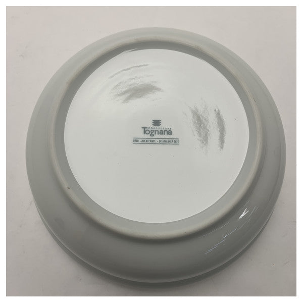 トニガーナ カプリ磁器サラダボウル 21cm �耐久性、マリングレード、食器洗浄機・電子レンジ対応