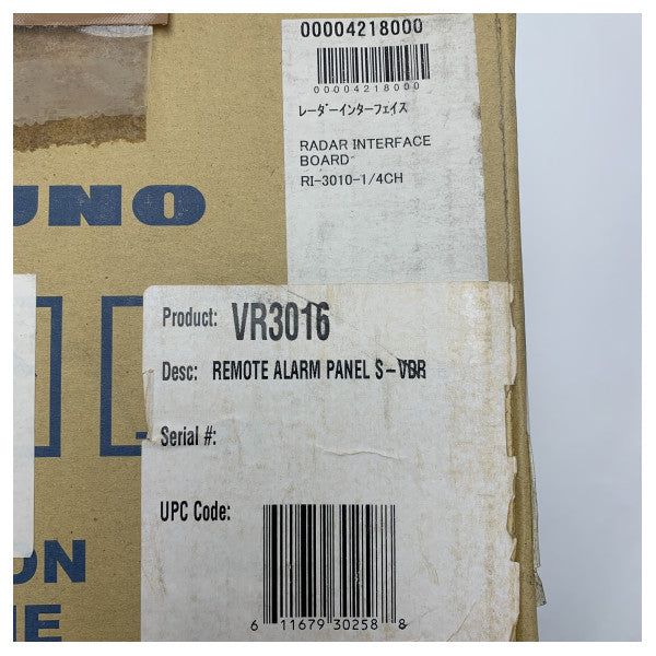 Furuno VR-3016 VDR fjernalarmpanel