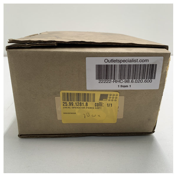 Praxis lokal kontrollpanel för operatörslarm - 98.6.020.600