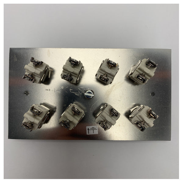 Meljac Marine Grade Stainless Steel Control Panel with 8 Push Buttons for Durable and Reliable Maritime Use