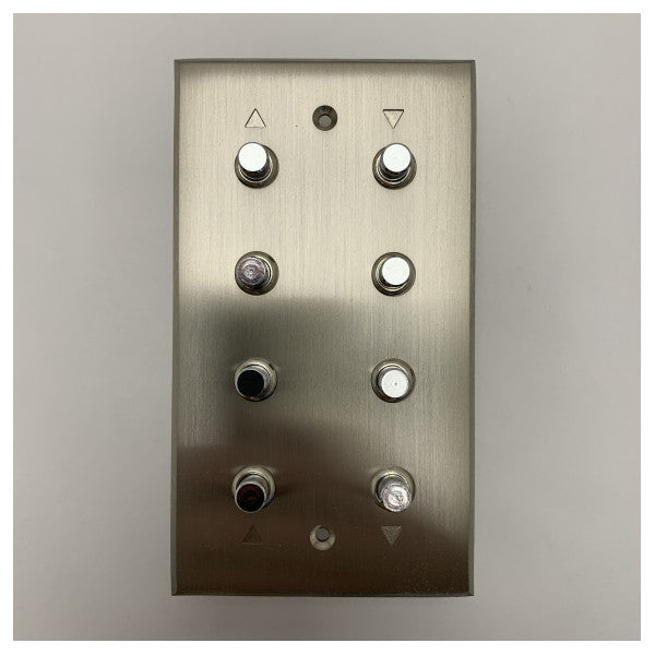 Meljac Marine Grade Stainless Steel Control Panel with 8 Push Buttons for Durable and Reliable Maritime Use