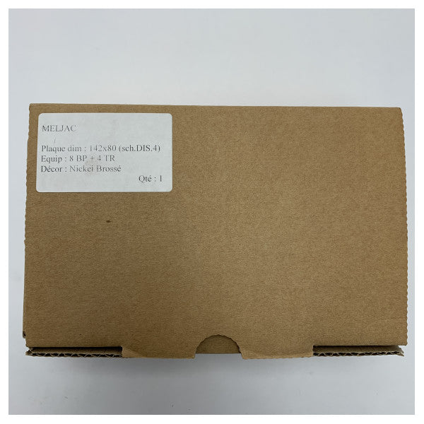 Meljac Marine Grade Stainless Steel Control Panel with 8 Push Buttons for Durable and Reliable Maritime Use