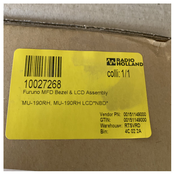 Furuno MFD ベゼルと LCD アセンブリ MU-190RH