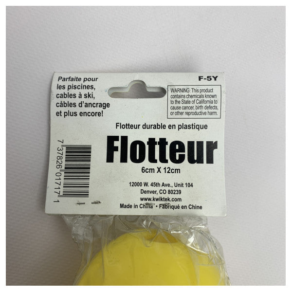 Airhead plastlinje flottör gul - F-5Y