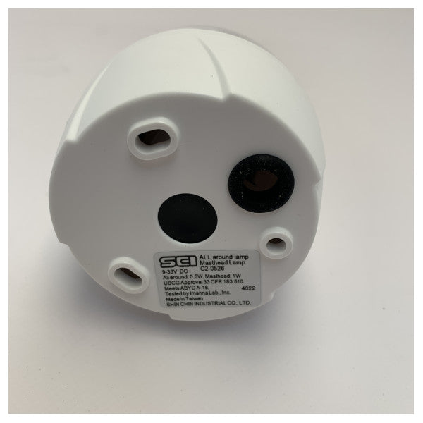 SCI LED navigationslampa för masttopp 360 grader vit - C2-0526CW