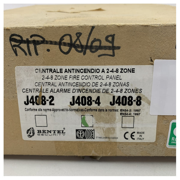 Bentel J408-4 brandkontrollenhet 4 zoner