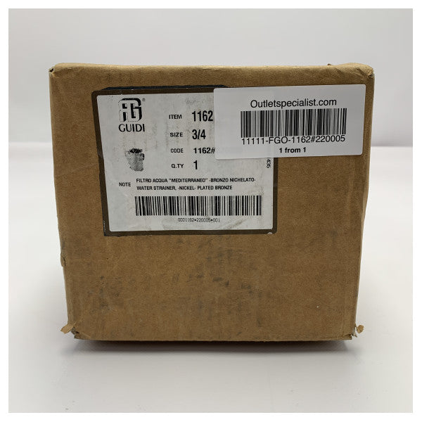 Guidi 1162 3/4インチブロンズ製海水ストレーナー|フィルター - 1162#220005