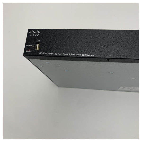 Cisco SG350-28MP-K9-EU 28-Port Gigabit PoE verwalteter Netzwerkswitch für Geschäfts- und Marineanwendungen