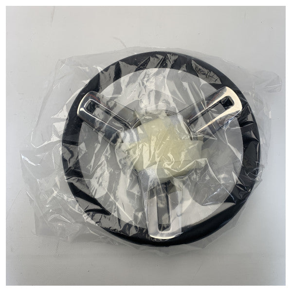 Isotta DAPONTE Volante in acciaio inox 350 mm nero