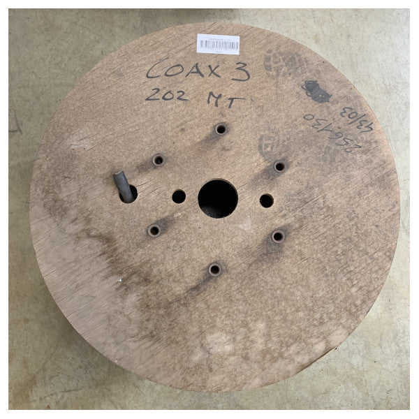 Cable COAX 3 NT 20 PE de alta calidad para uso marítimo 202 m - Cable coaxial duradero resistente a los rayos UV para uso marítimo y en exteriores