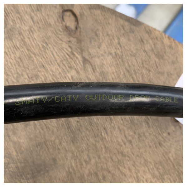 Cable COAX 3 NT 20 PE de alta calidad para uso marítimo 202 m - Cable coaxial duradero resistente a los rayos UV para uso marítimo y en exteriores