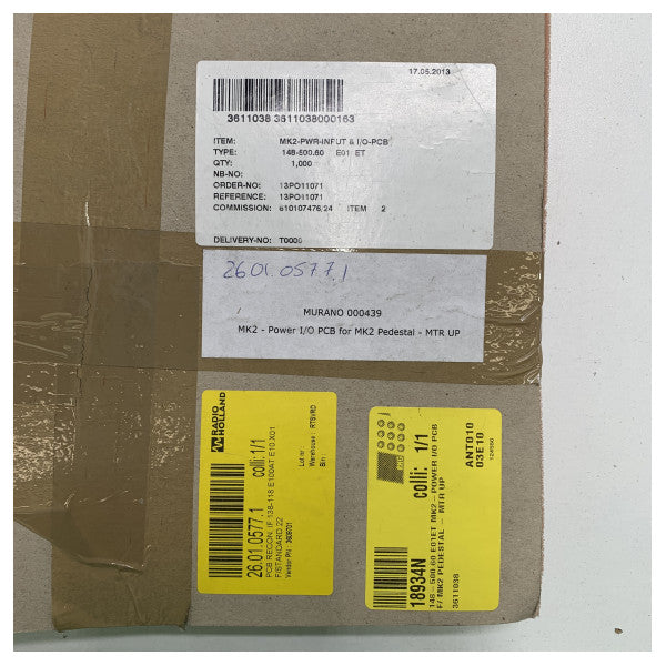 Raytheon Anschutz Power I/O PCB за MK2 пиедестал MTR UP - 148-500.60