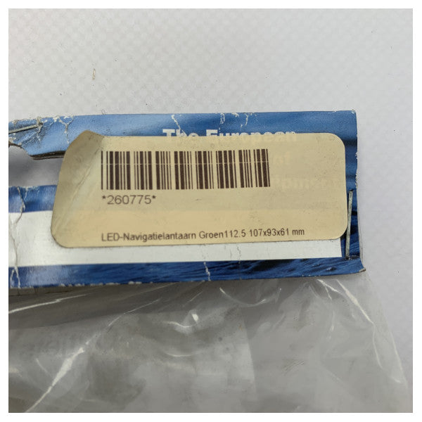 Allpa LED десен борд навигационна светлина зелено 12/24V - L4400291