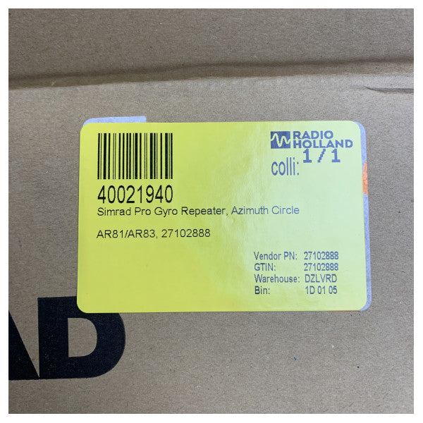 Simrad Pro Gyro Repeater Azimuth Circle for Professional Marine Navigation Systems - 27102888