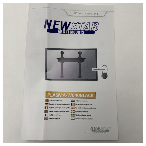 Supporto da parete universale Newstar per TV da 23 a 52 pollici - VESA compatibile e robusto
