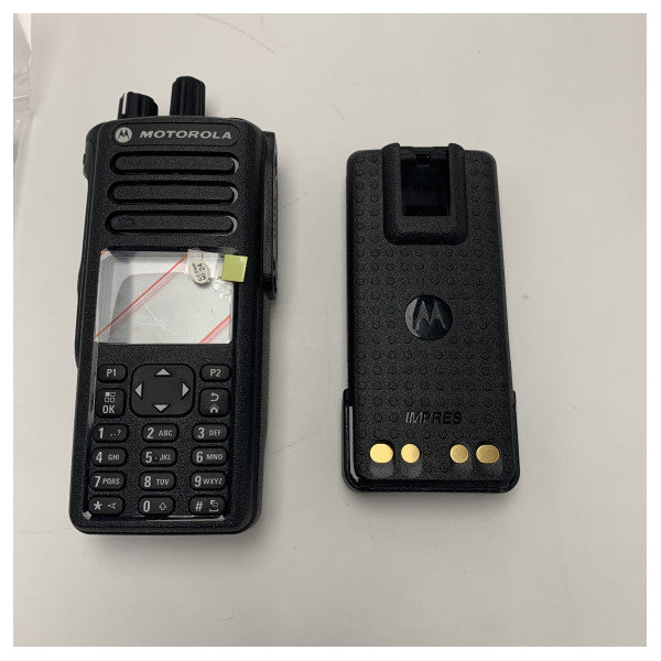 GPS、Bluetooth、WiFiを搭載した防水のMotorola DP4801EB VHFハンドヘルドマリンラジオ - DMR UHF - MDH56JDN9RA1ANB