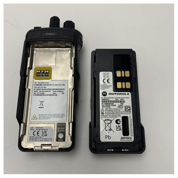 GPS、Bluetooth、WiFiを搭載した防水のMotorola DP4801EB VHFハンドヘルドマリンラジオ - DMR UHF - MDH56JDN9RA1ANB