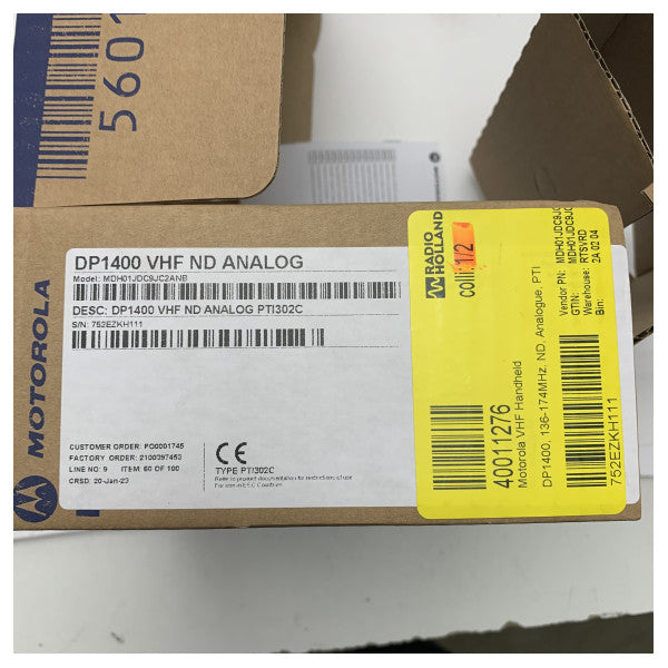 Rádio de mão digital bidirecional Motorola DP1400 VHF UHF - MDH01JDC9JC2ANB