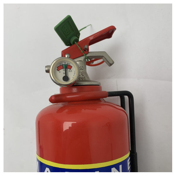 Marine Grade 1kg ABC Powder Fire Extinguisher - Compact, Durable & Certified for Boat Safety