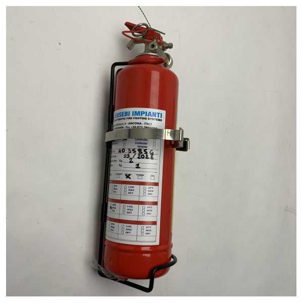 Marine Grade 1kg ABC Powder Fire Extinguisher - Compact, Durable & Certified for Boat Safety