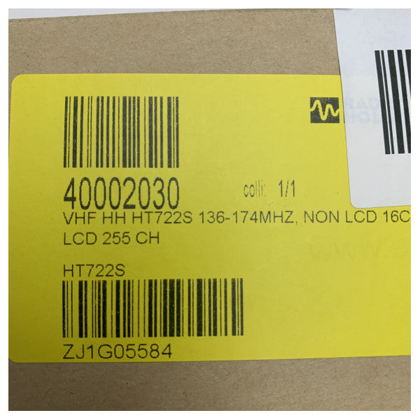 Entel HT722S VHF Yüksek Bant Deniz Taşınabilir Radyo Tam Set - 136 - 174 MHz 5W