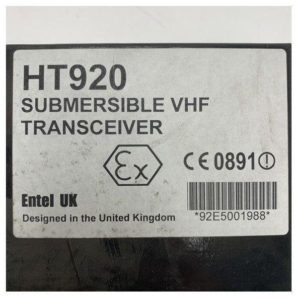 Entel HT920 ATEX VHF морська радіостанція - портативний радіозв'язок для небезпечних середовищ