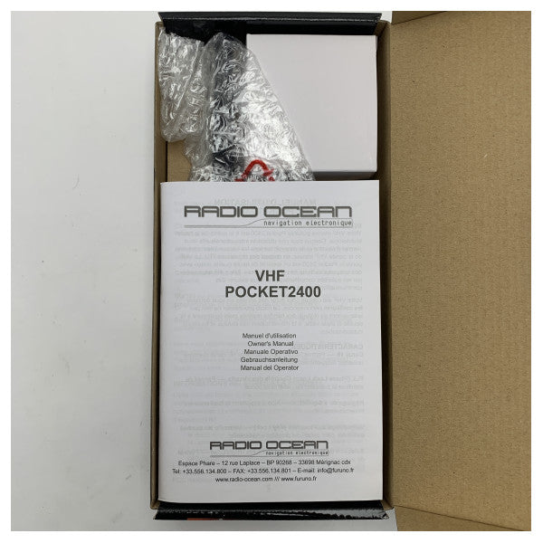 Radio Ocean Pocket 2400 Tragbares VHF-Marinradio - Zuverlässiges wasserdichtes Handgerät