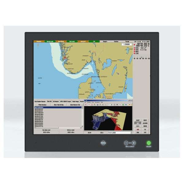 Hatteland HD 19T21 STD-MA4-FAGA-40095 19インチLEDマルチファンクショナルマリンディスプレイ