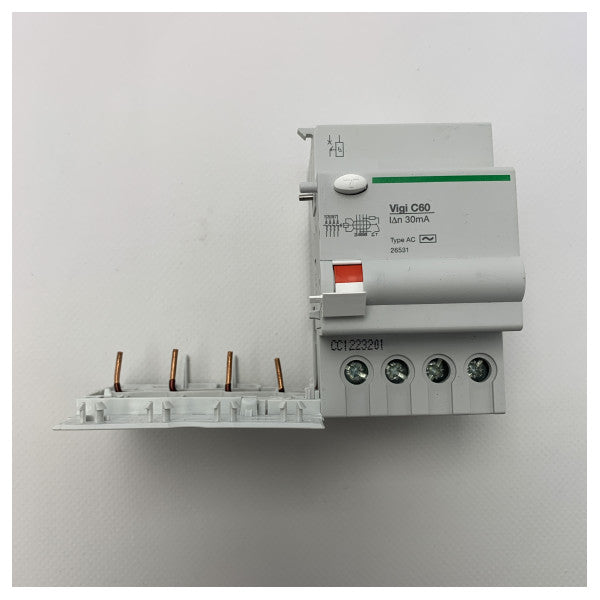 Schneider Electric Multi 9-Vigi C60 è un componente aggiuntivo per la protezione contro le perdite di terra.