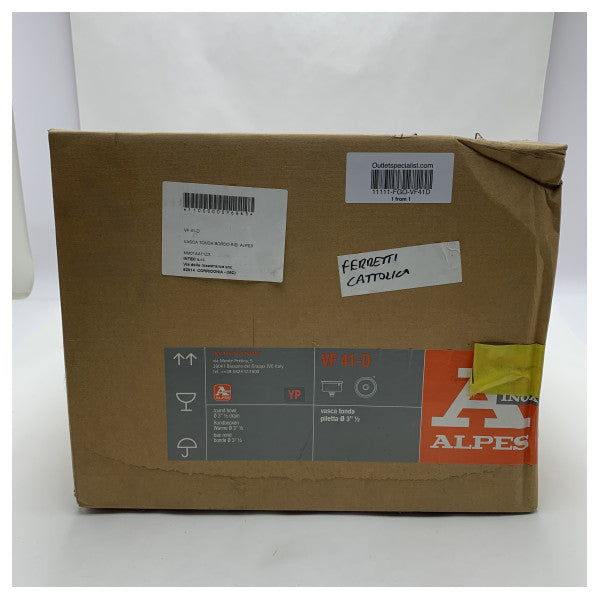 Вбудовувана кругла мийка Alpes VF 41D з нержавіючої сталі 410 мм