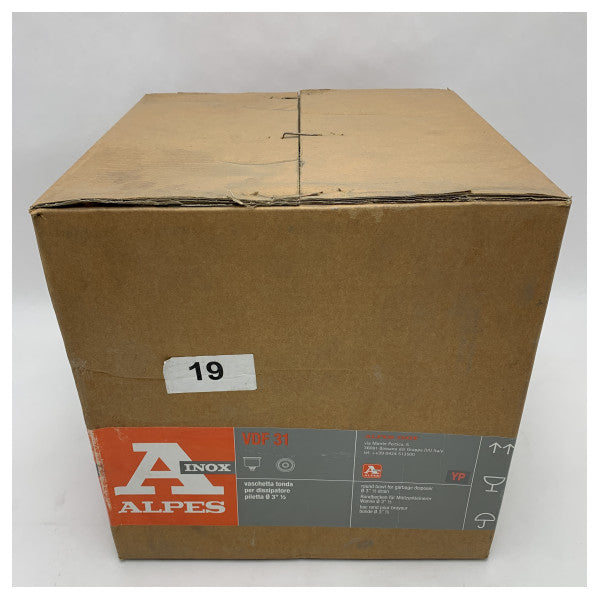 Alpes VDF 31 umywalka odpływowa okrągła stal nierdzewna