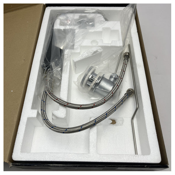 Gessi Rettangolo XL змішувач для умивальника запасні частини чорний 26101/299 - міцний змішувач для стічних вод з нержавіючої сталі для човнів