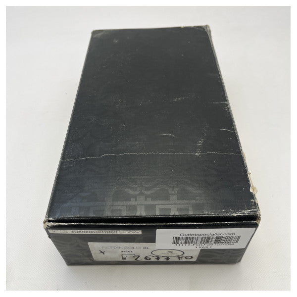 Gessi Rettangolo XL Черна смесителна батерия за умивалник Резервни части 26107.299 с гъвкави маркучи от неръждаема стомана