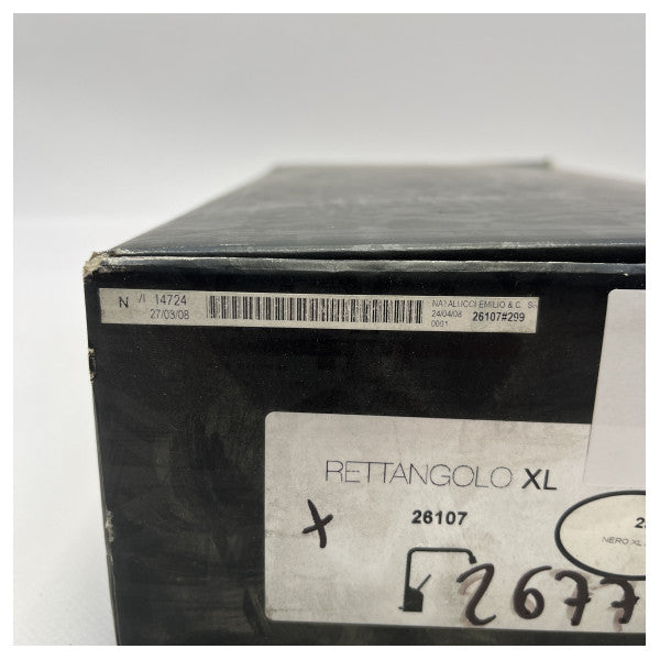 Gessi Rettangolo XL Черна смесителна батерия за умивалник Резервни части 26107.299 с гъвкави маркучи от неръждаема стомана