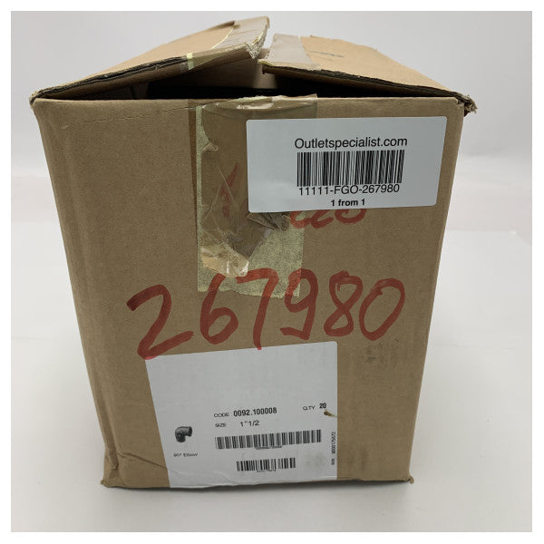 Изпускателно коляно от неръждаема стомана Riva с диаметър 50 мм - 267980