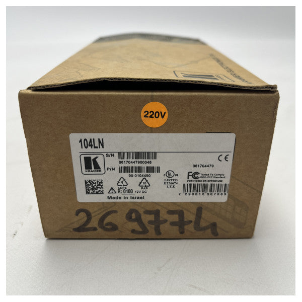 Kramer 104LN 1x 4 Video Splitter NT � Gemiler ve Tekneler için Dayanıklı BNC Sinyal Dağıtıcı