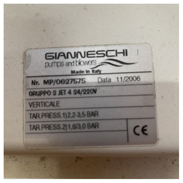 Gianneschi Eoinox Ecoject Pumpa za piće za piće 24V / 230V