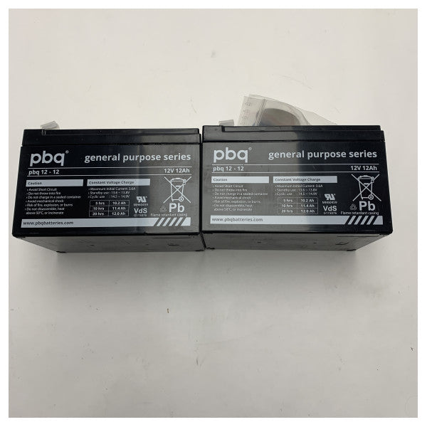 АГМ-акумулятор PNB 12V 12Ah загального призначення для морських та резервних джерел живлення