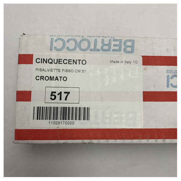 Bertocci 517 51 cm Chrom-Edelstahl-Handtuch - 11005170000